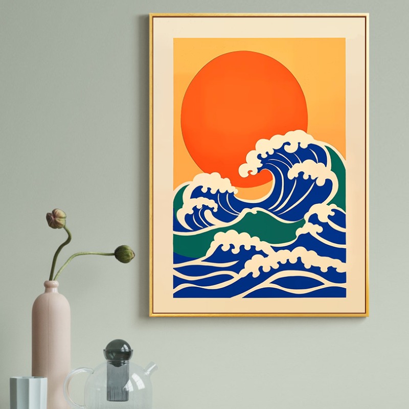 Retro ญี่ปุ่นภาพประกอบผ้าใบพิม - Japanese Lifestyle Gifts บทวิจารณ์และราคา